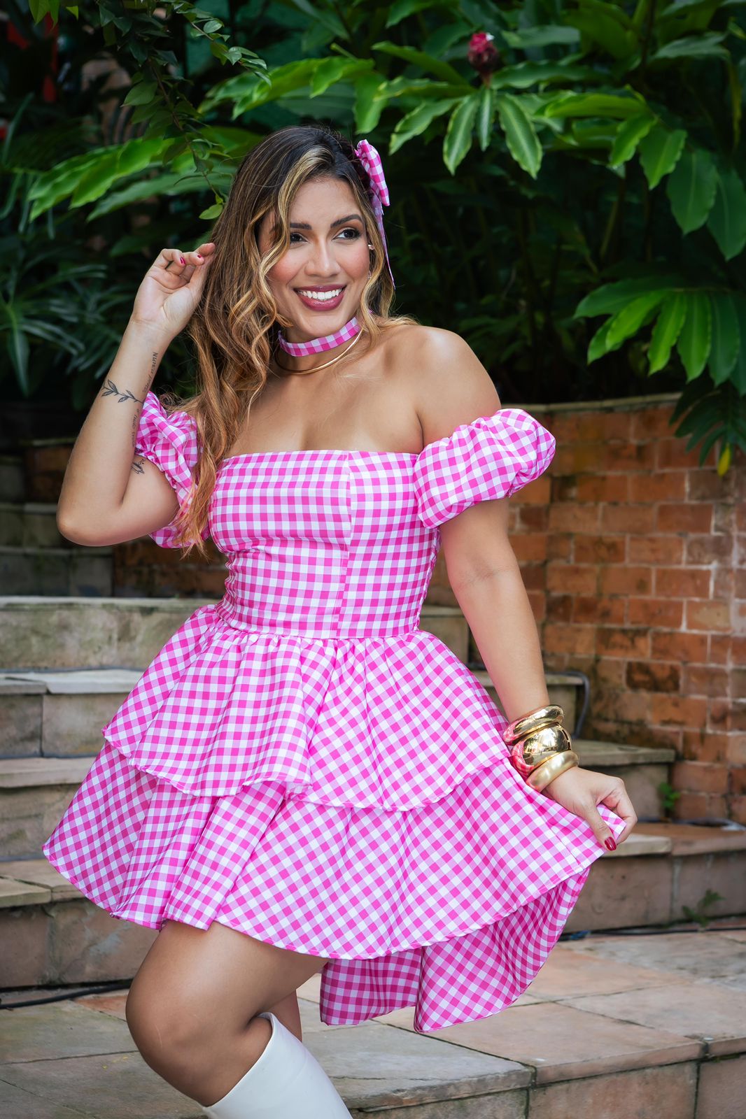 Vestido xadrez