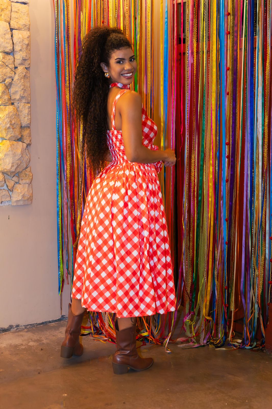 Vestido xadrez