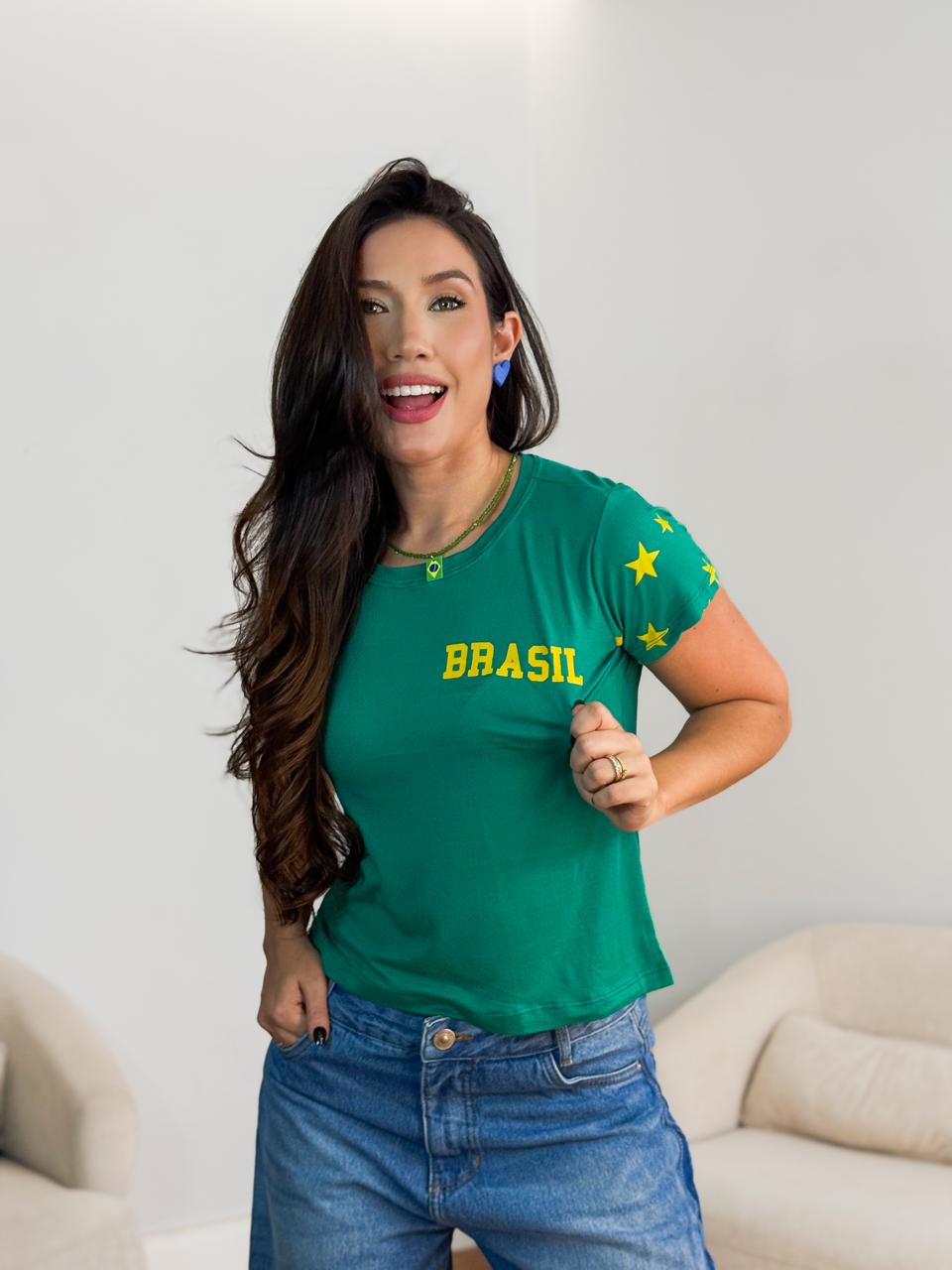 Blusa te-shirt Brasil
