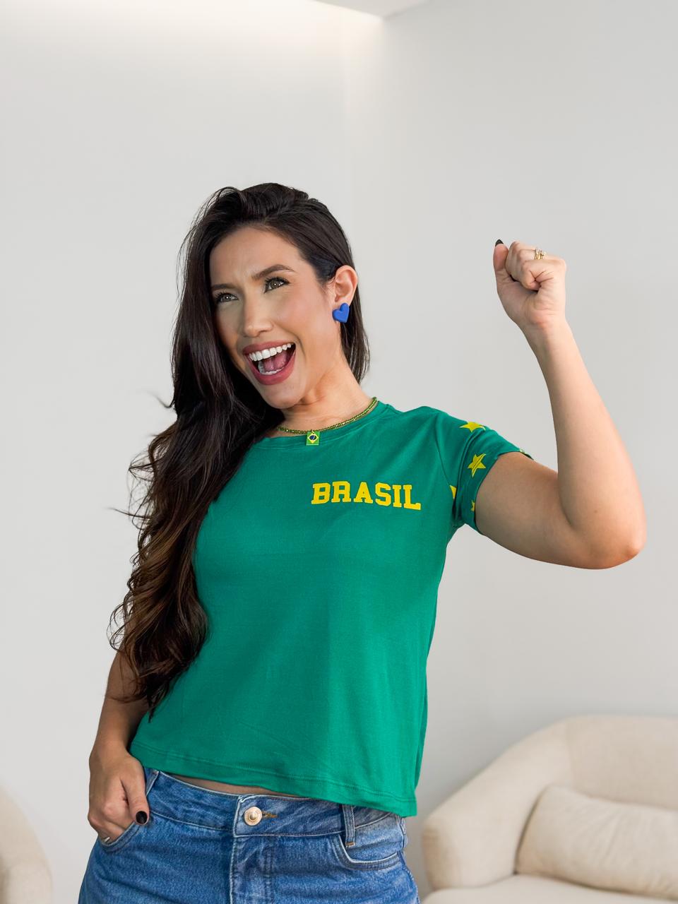 Blusa te-shirt Brasil