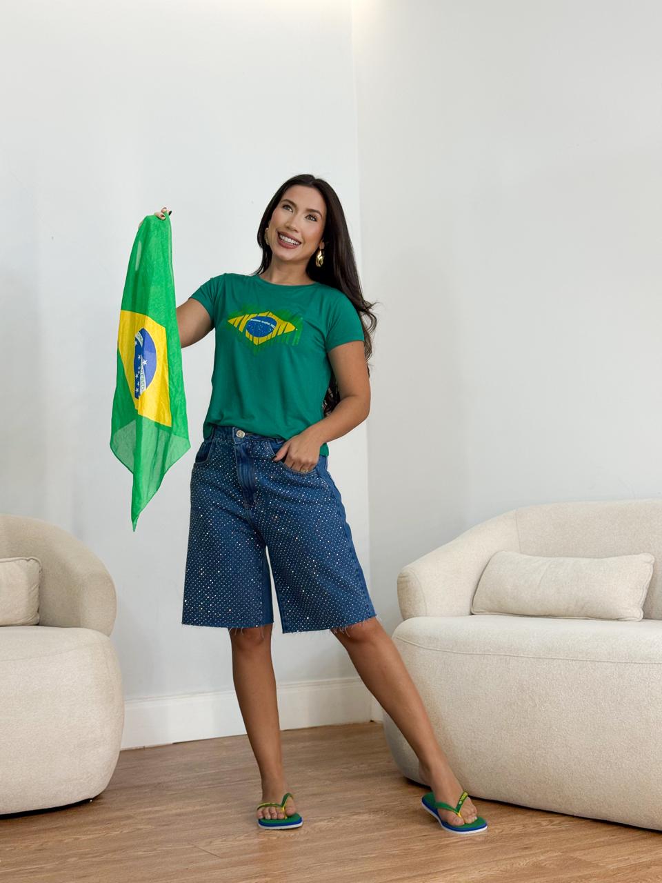 Blusa te-shirt Brasil