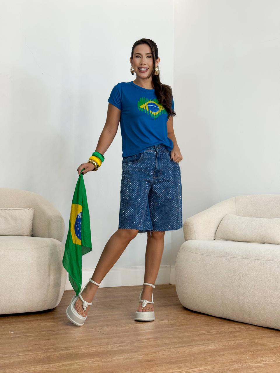 Blusa te-shirt Brasil