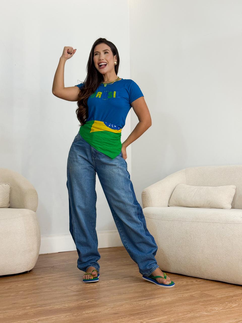 Blusa te-shirt Brasil