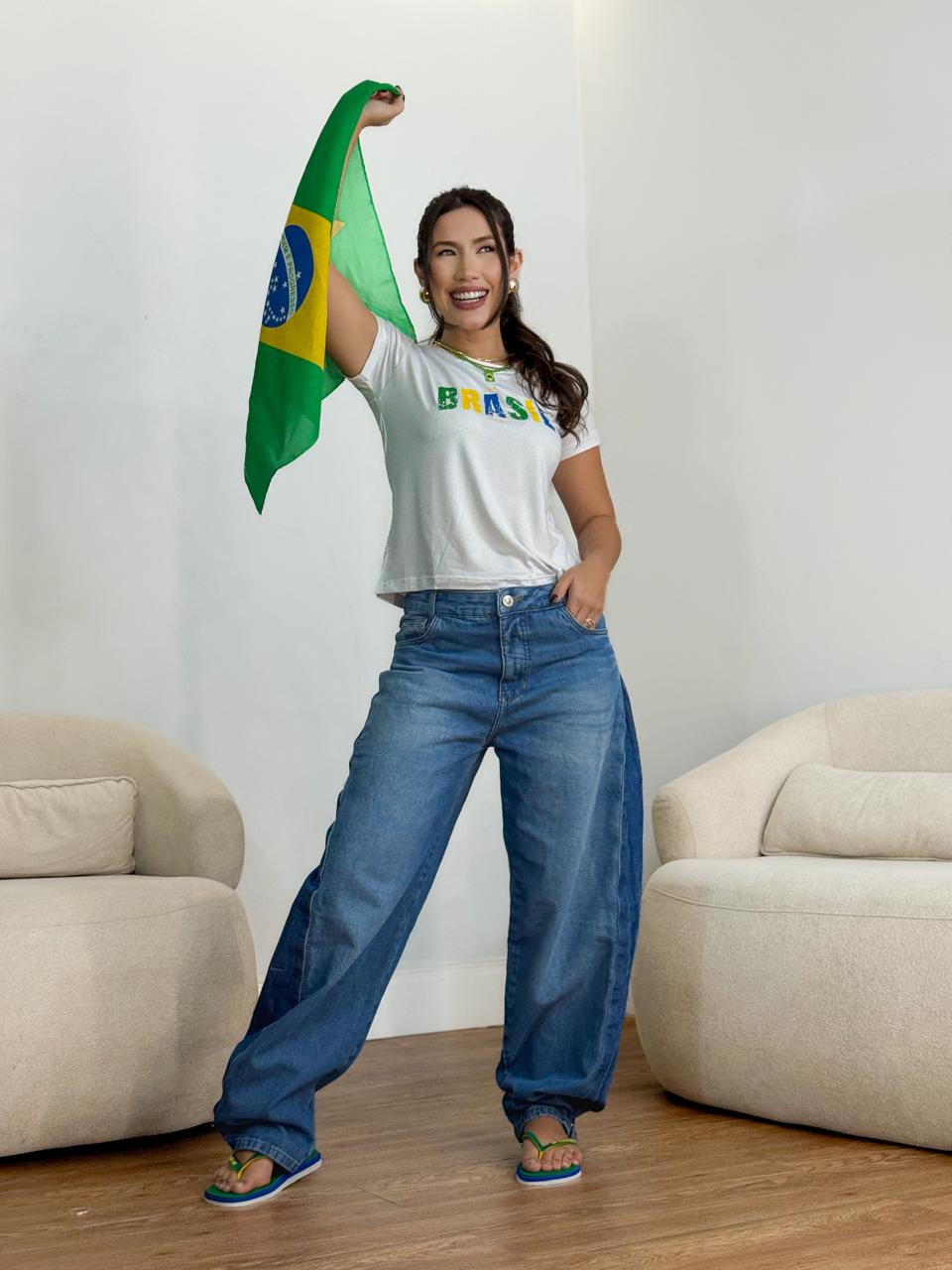 Blusa te-shirt Brasil