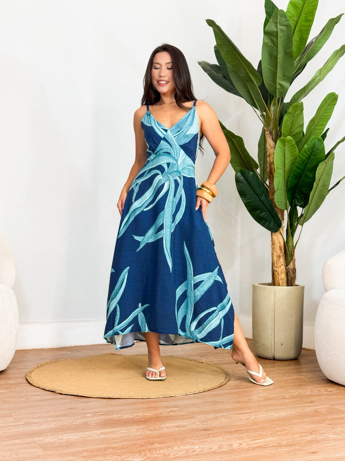 Vestido folhagem