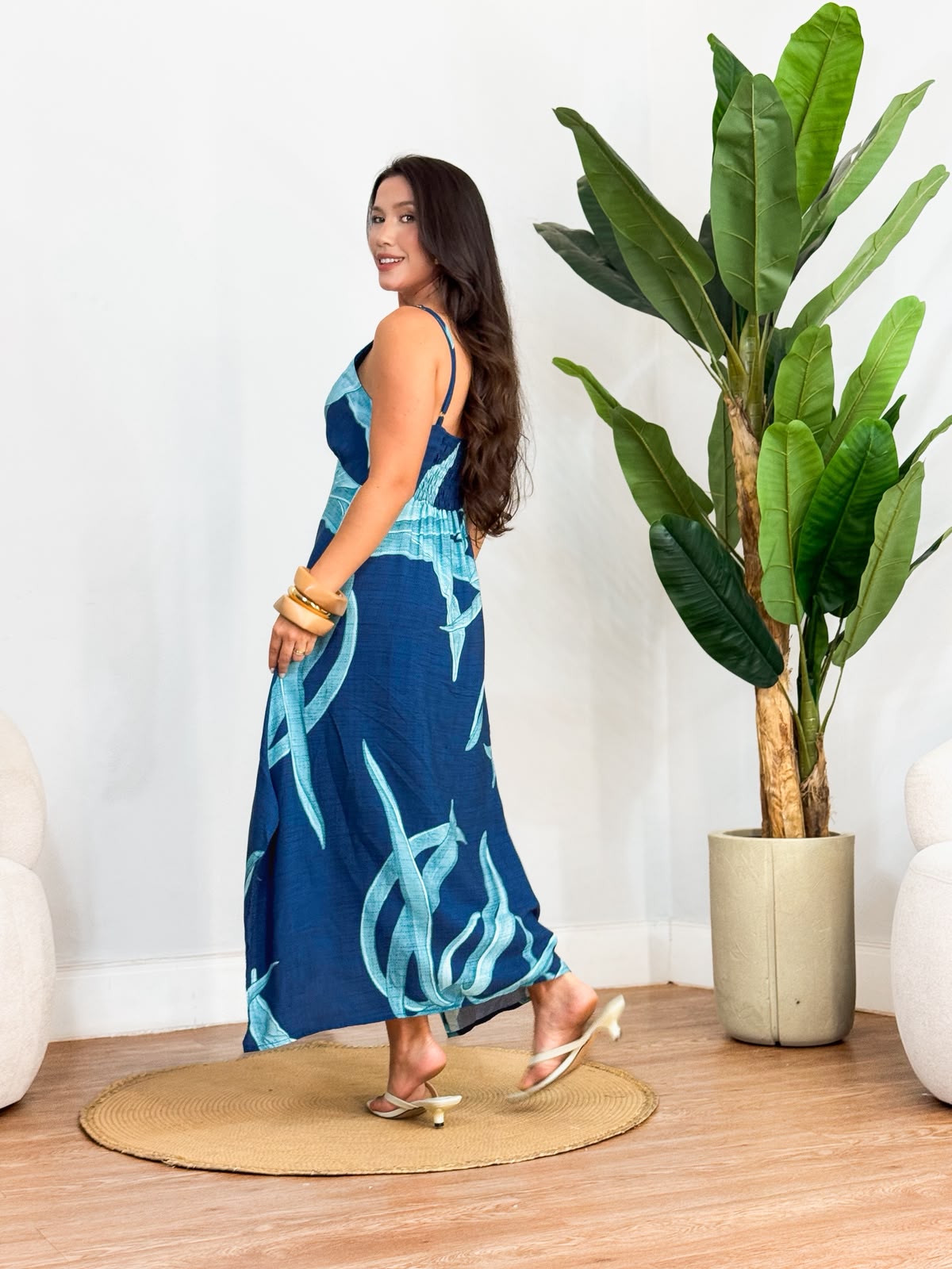 Vestido folhagem